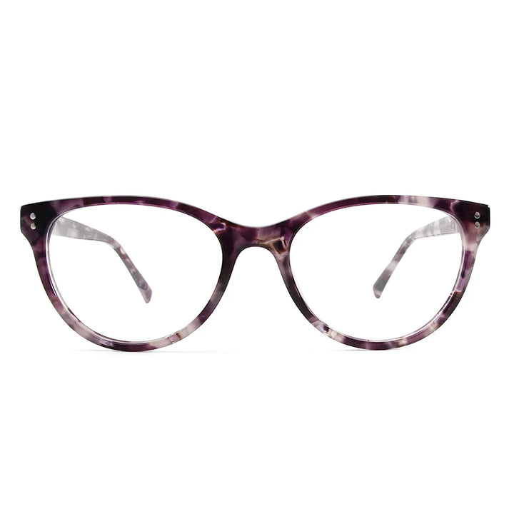 Esnbie Women's Full Rim Square Cat Eye Acetate Eyeglasses 241161 Full Rim Esnbie   