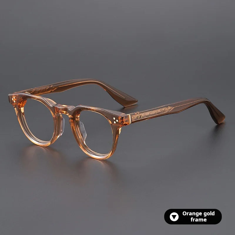 Xbora Unisex Full Rim Oval Brow Line Thick Acetate Eyeglasses 655008