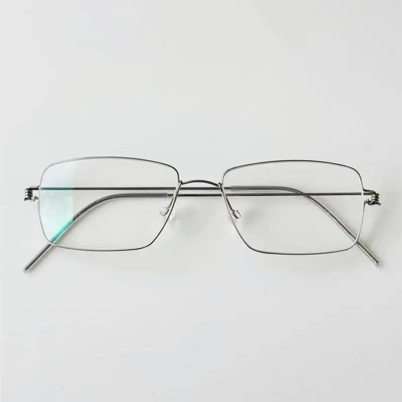 Aimee 513420 Full Rim Wide-Profile Screwless Titanium Square Frames Aimee