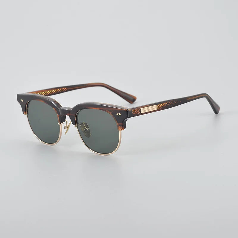 Blackmask Unisex Full Rim Square Acetate Polarized Sunglasses BM-LS015