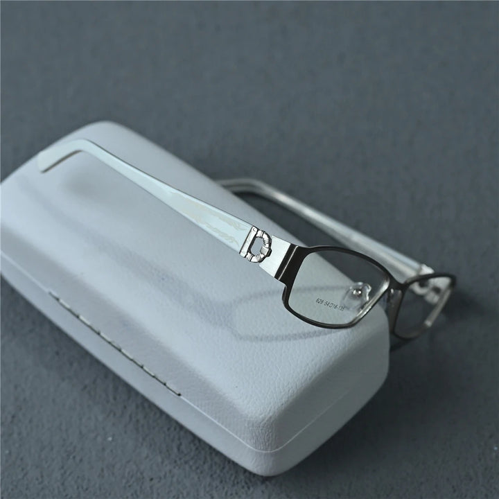 Cubojue Unisex Full Rim Rectangle Alloy Reading Glasses C628 Reading Glasses Cubojue   