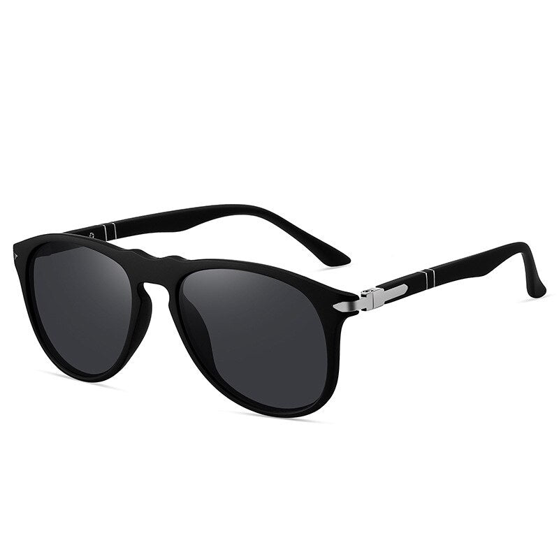 Yimaruili Unisex Full Rim Square Tr 90 Polarized Sunglasses C3057 Sunglasses Yimaruili Sunglasses Matte Black C1 Other 