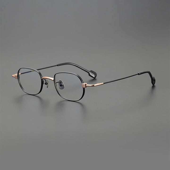 Nobler Unisex Full Rim Small Square Titanium Eyeglasses V004 Full Rim Nobler C1  