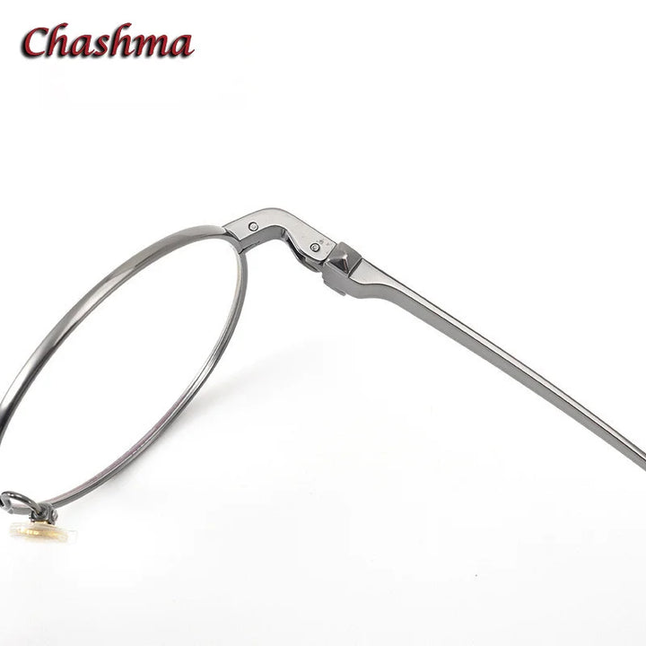 Chashma Ochki Unisex Full Rim Round Titanium Eyeglasses 0293 Full Rim Chashma Ochki   