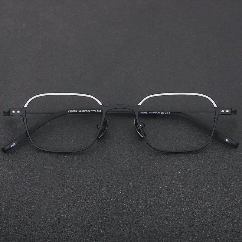 Muzz Y10005 unisex IP titanium prescription eyeglasses — view 6