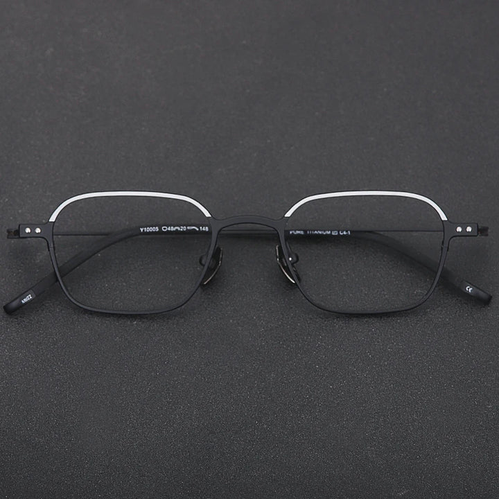 Muzz Y10005 unisex IP titanium prescription eyeglasses — view 6