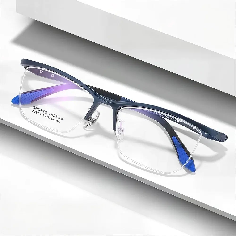 Gmei 804669 Women's Semi Rim Brow Line Ultem Rubber Sport Frames FuzWeb