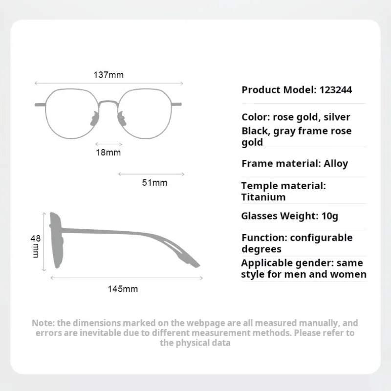 Xbora Women's Full Rim Flat Top Oval Titanium-Alloy Eyeglasses 123244