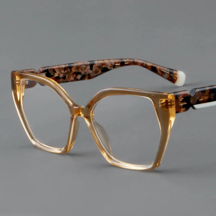 Nobler Unisex Full Rim Square Cat Eye Acetate Eyeglasses 2500 Full Rim Nobler   