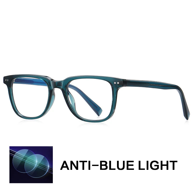 Gatenac Unisex Full Rim Square Tr 90 Titatnium Reading Glasses Gxy2119