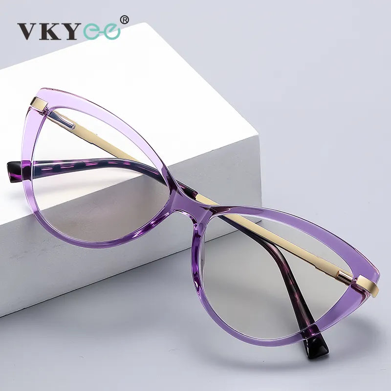 Vicky Women's Full Rim Cat Eye Tr 90 Titanium Reading Glasses 2111 Reading Glasses Vicky   