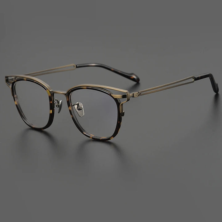 Nobler Unisex Full Rim Square Cat Eye Titanium Acetate Eyeglasses 1960 Full Rim Nobler C1  