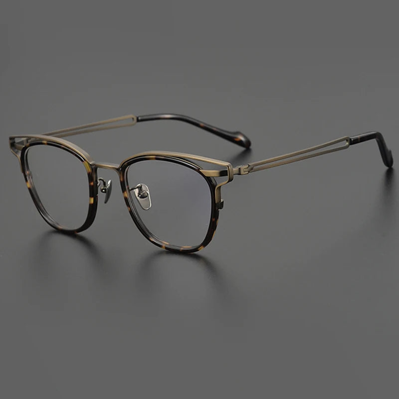 Nobler Unisex Full Rim Square Cat Eye Titanium Acetate Eyeglasses 1960 Full Rim Nobler C1  