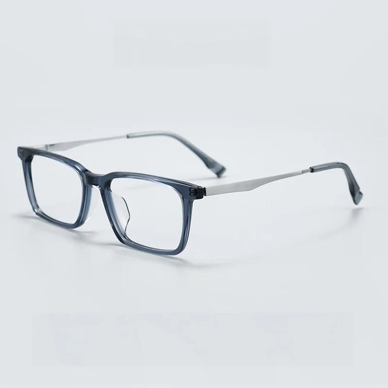 Yimaruili Unisex Full Rim Square Titanium &amp; Acetate Eyeglasses GG583F — view 3 | Yimaruili at FuzWeb