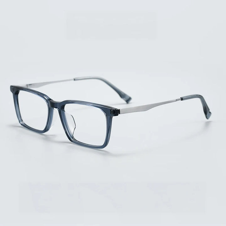 Yimaruili Unisex Full Rim Square Titanium &amp; Acetate Eyeglasses GG583F — view 3 | Yimaruili at FuzWeb