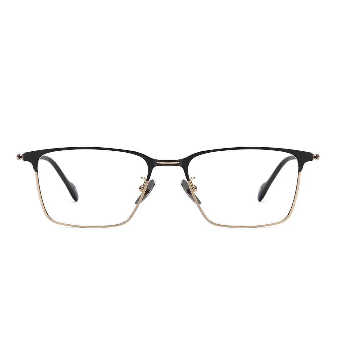 Bclear Unisex Full Rim Square Titanium Eyeglasses SM-70800