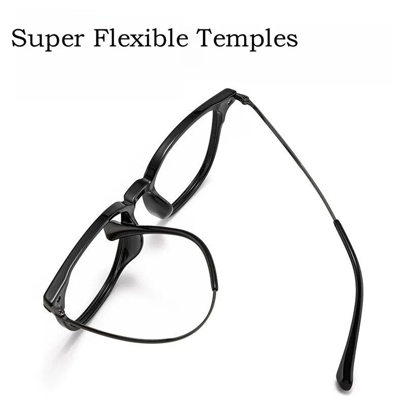 Yimaruili Unisex Full Rim Square  Tr 90 Titanium Eyeglasses 6830 Full Rim Yimaruili Eyeglasses   