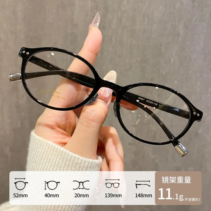 Gmei Optical 93627TR women's full rim TR-90 titanium prescription eyeglasses — view 6
