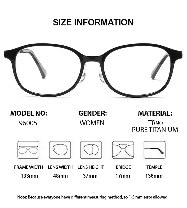 Chashma Ochki Unisex Youth's Full Rim Square Tr 90 Titanium Eyeglasses 896005