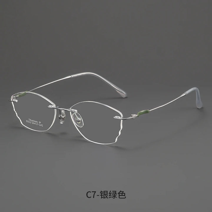 Bclear Women Rimless Butterfly Titanium Eyeglasses MY-6052