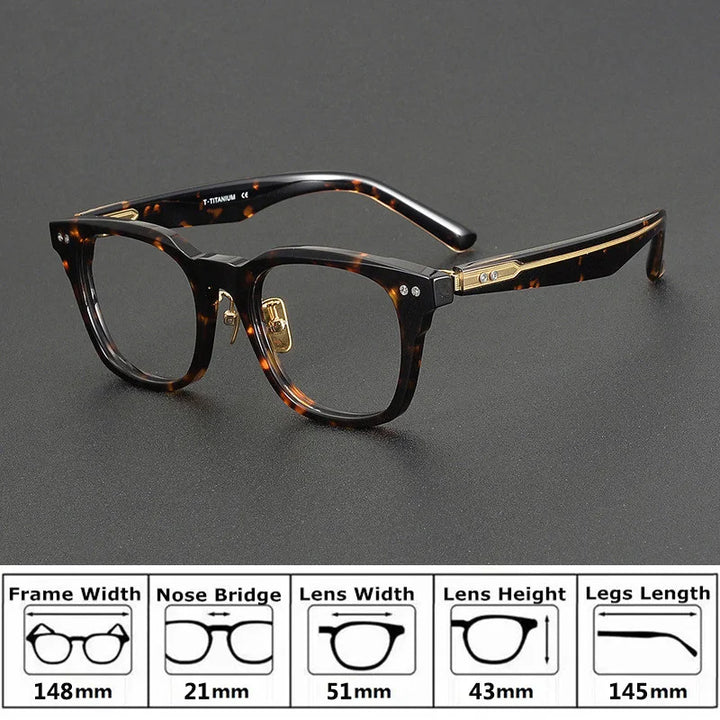 Bobbie Unisex Full Rim Square Acetate Eyeglasses NP-161