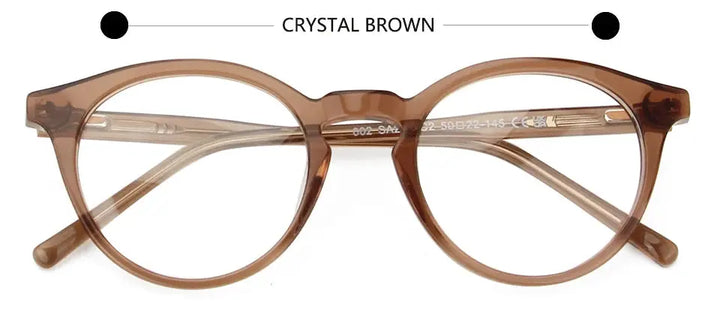 Esnbie 602216 Unisex Full Rim Acetate Round Frames FuzWeb