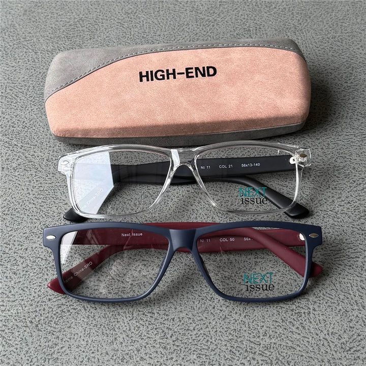 Cubojue Women's Full Rim Square Brow Line Acetate Reading Glasses 967311