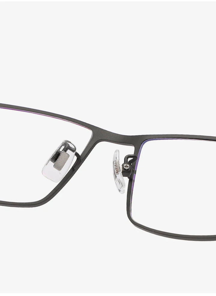 Reven Jate 71099 unisex rectangle titanium prescription eyeglasses — view 8