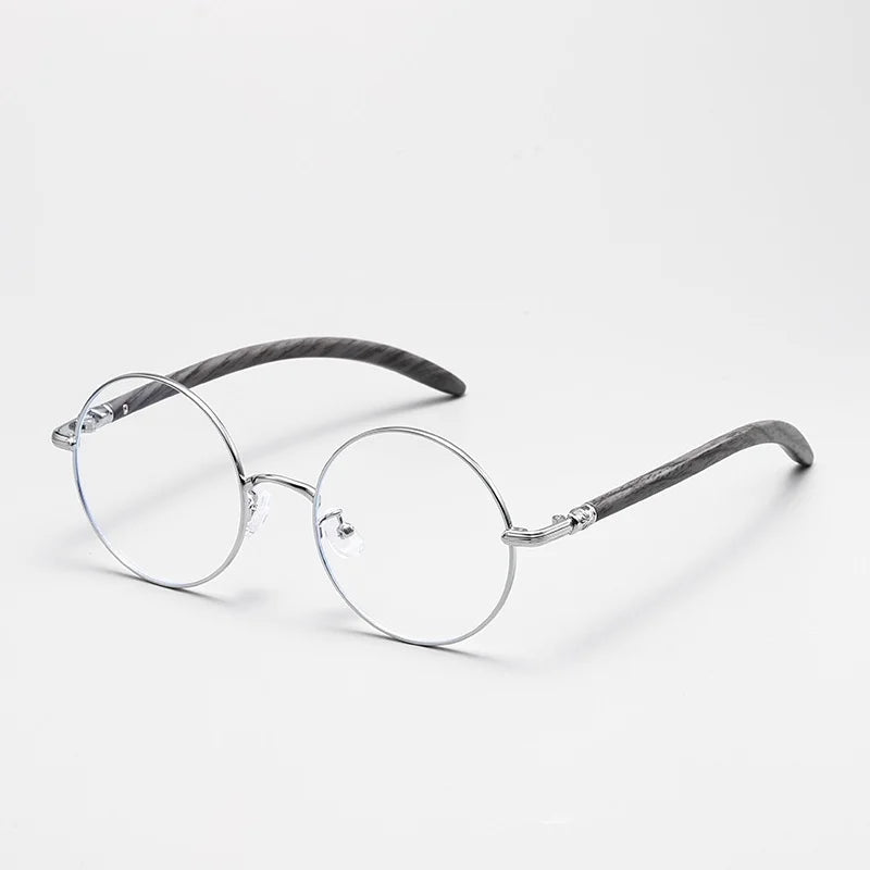 Hdcrafter Unisex Full Rim Round Titanium Acetate Eyeglasses 681102