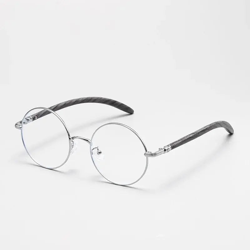 Hdcrafter Unisex Full Rim Round Alloy Frames 102000 Hdcrafter Eyeglasses