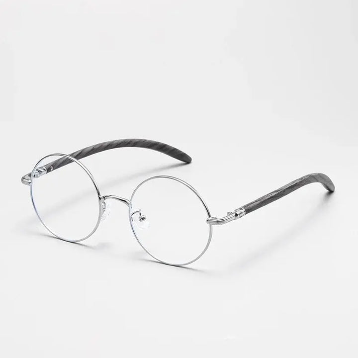 Hdcrafter Unisex Full Rim Round Alloy Frames 102000 Hdcrafter Eyeglasses