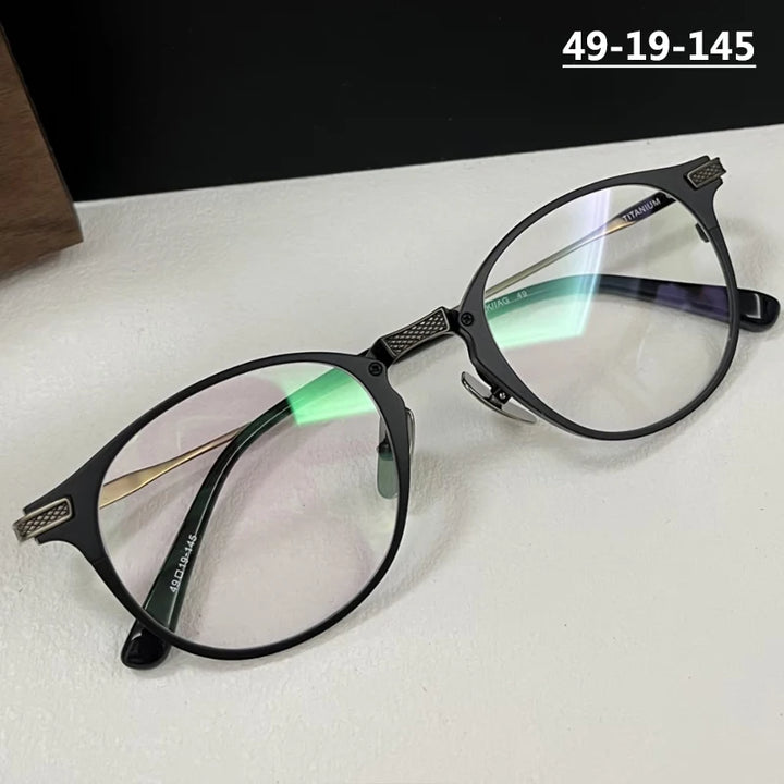 Bobbie Unisex Full Rim Round Titanium Eyeglasses DRX2078