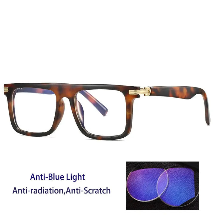 Kocolior 226100 Unisex Full Rim Square Brow Line PC Frames FuzWeb