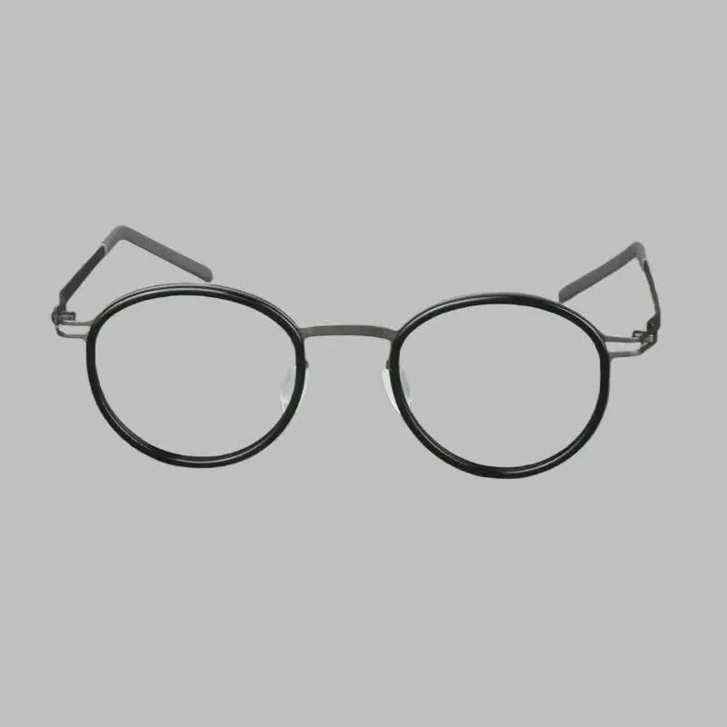 Bobbie 494620 Women’s Screwless Full Rim Round Titanium Frames FuzWeb