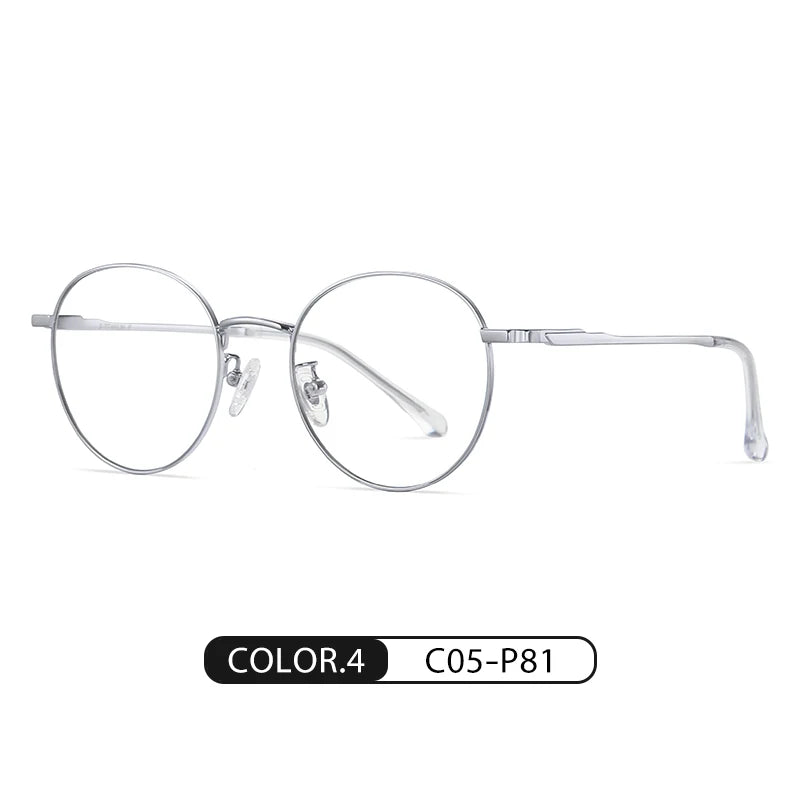 Zirosat Women's Full Rim Oval Round Titanium Eyeglasses 62113