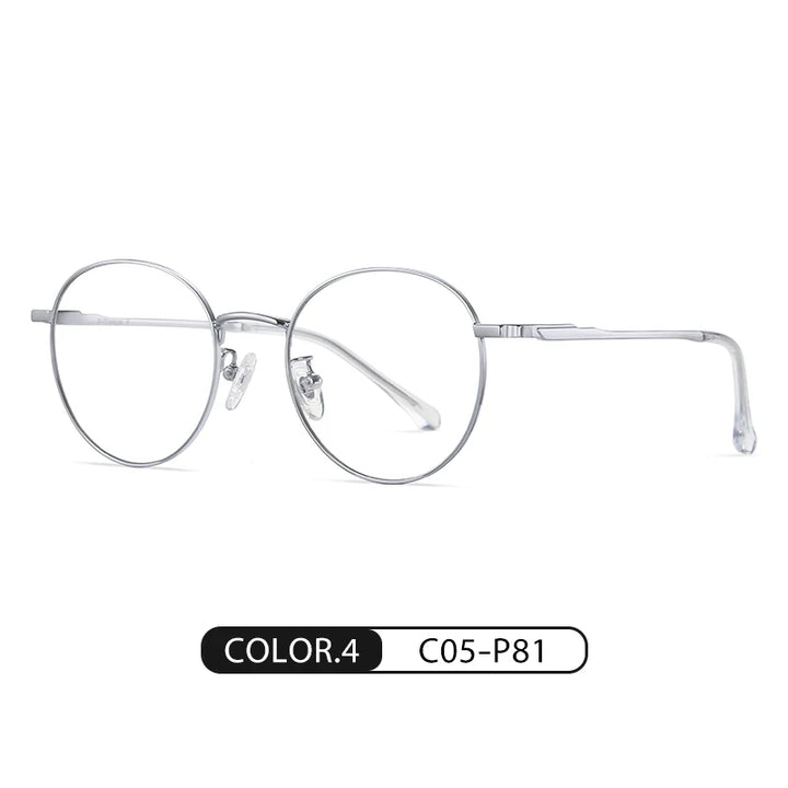 Zirosat Women's Full Rim Oval Round Titanium Eyeglasses 62113