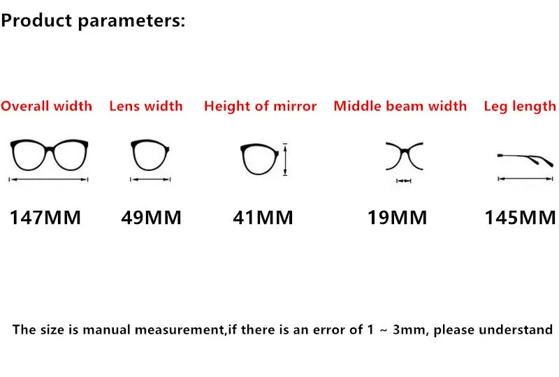 Nobler Unisex Full Rim Square Double Bridge Titanium Eyeglasses 9501 Full Rim Nobler   