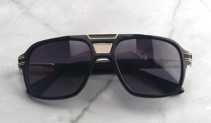 Esnbie Unisex Full Rim Square Double Bridge Acetate Sunglasses 471109