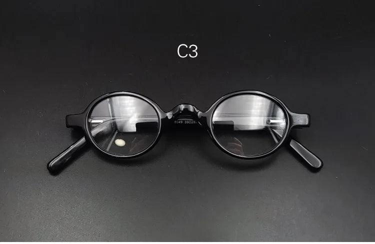 Yujo Women's Full Rim Oval Acetate Fiber Eyeglasses 528134