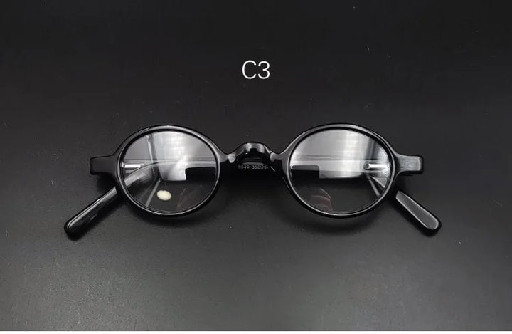 Yujo Women's Full Rim Oval Acetate Fiber Eyeglasses 528134