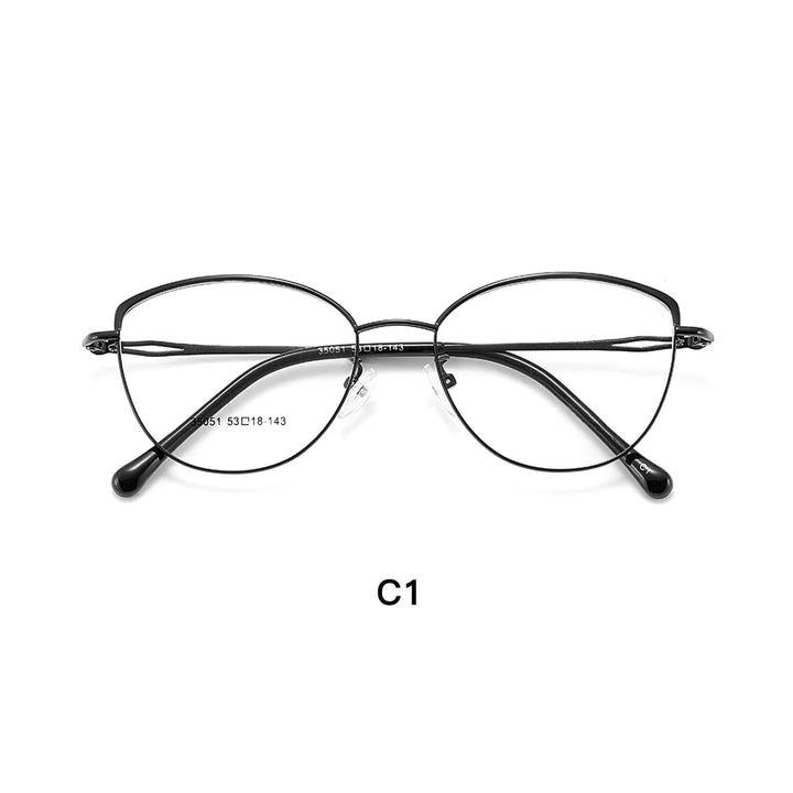 Gmei Optical 35051 women's cat eye alloy prescription eyeglasses — view 5