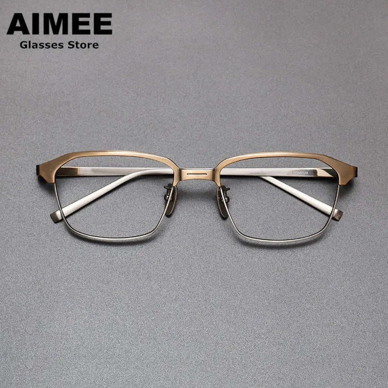 Aimee Unisex Full Rim Square Titanium Eyeglasses 41824 Full Rim Aimee   