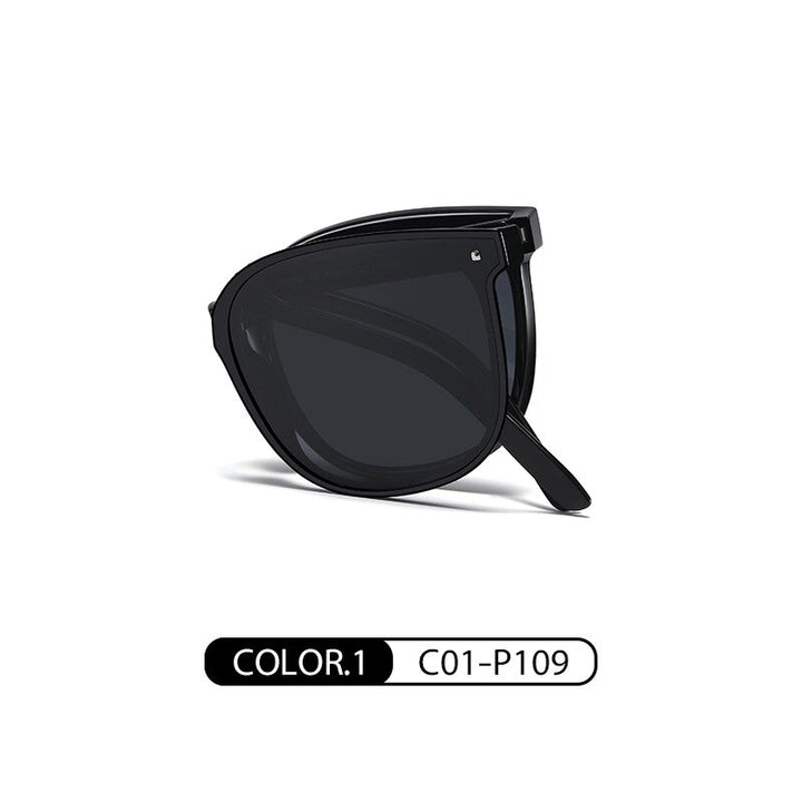 Zirosat Unisex Full Rim Square Alloy Foldable Sunglasses WT7901 Sunglasses Zirosat C01-P109  