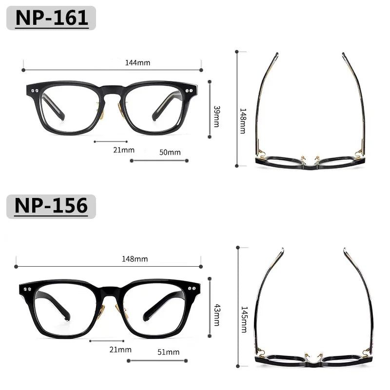 Bobbie Unisex Full Rim Square Acetate Eyeglasses NP-161