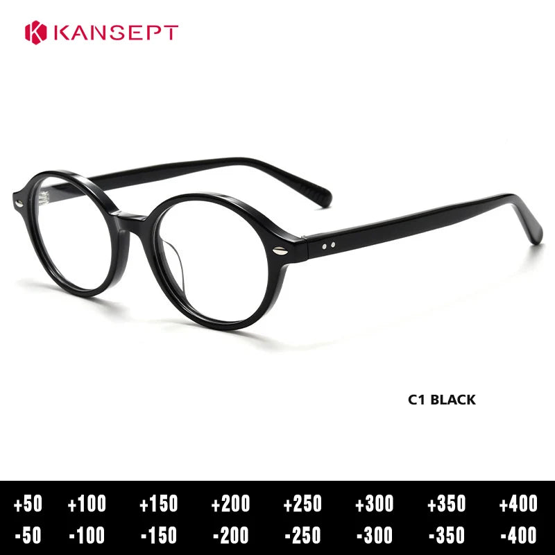 Kansept Women's Full Rim Oval Acetate Alloy Reading Glasses 781167