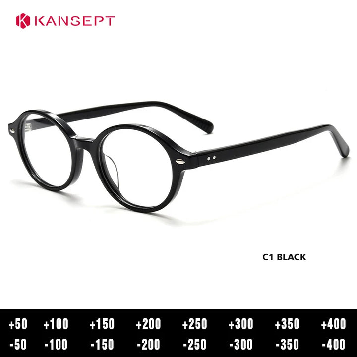Kansept Women's Full Rim Oval Acetate Alloy Reading Glasses 781167