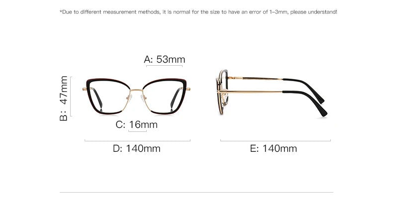 Vicky Women's Full Rim Butterfly Alloy Tr 90 Reading Glasses 31524