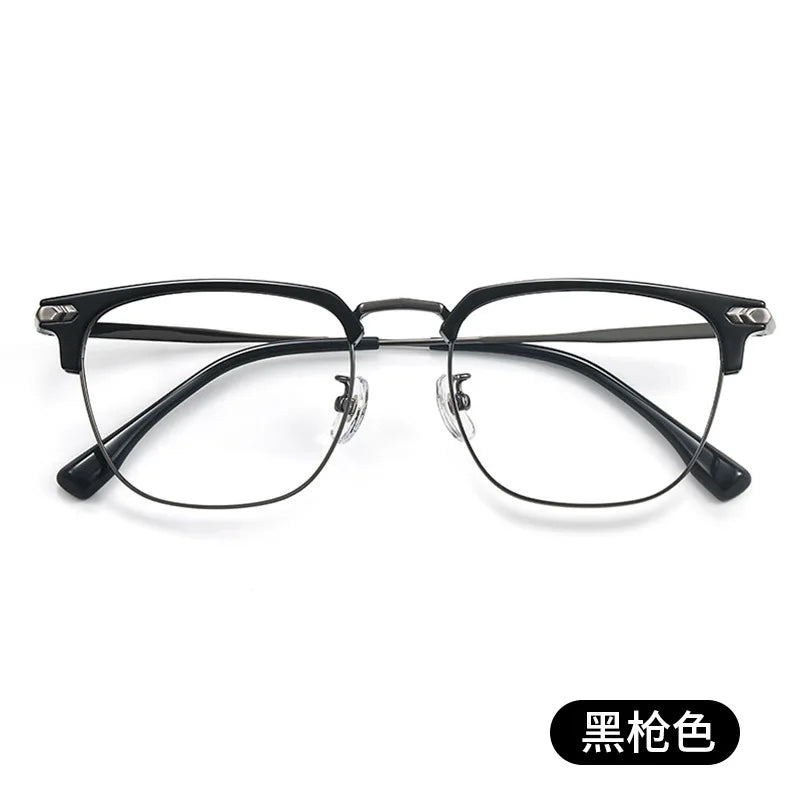 Zirosat Unisex Full Rim Square Alloy Eyeglasses 22601