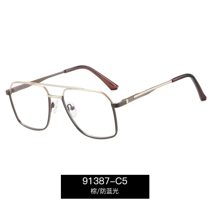 Reven Jate Unisex Full Rim Big Alloy Prescription Eyeglasses 91387 - view 9