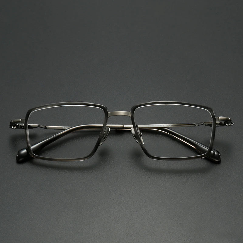 Muzz SH0061 unisex square titanium prescription eyeglasses — view 4